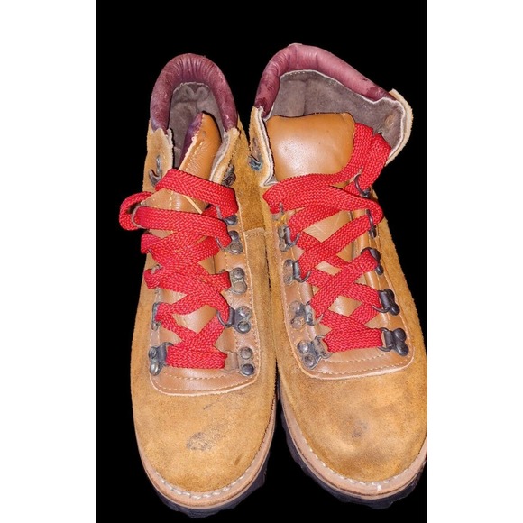 Vintage Lasco Log Master Insulated Brown Suede Leather Hiking Boots US Men's 8 - Picture 3 of 6